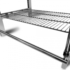 indoor Korean basket topper Manual Foot Flip Camping 180 degree Rotating Barbecue BBQ Grill