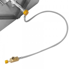 Outdoor portable gas charcoal flip barbecue grill