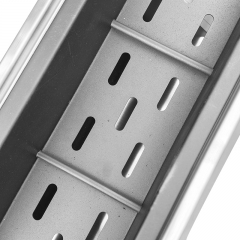 Outdoor stainless steel fan barbecue grill