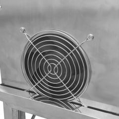 Outdoor stainless steel fan barbecue grill