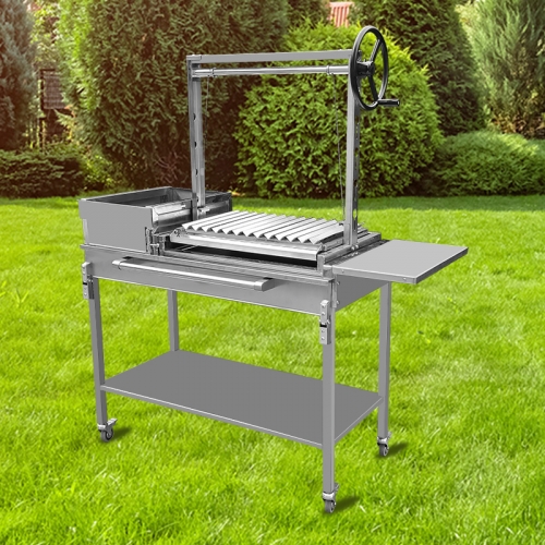 Stainless steel multifunctional charcoal Argentine barbecue grill