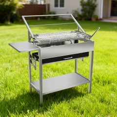 flip bbq grill Rotating BBQ Turning Easy Net Flip Grill BasketOutdoor Picnic Stainless Steel Portable Collapsible Charcoal Camping Bbq Grill flip grill