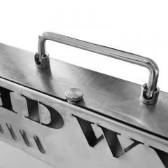 Stainless steel portable outdoor camping foldable barbecue grill