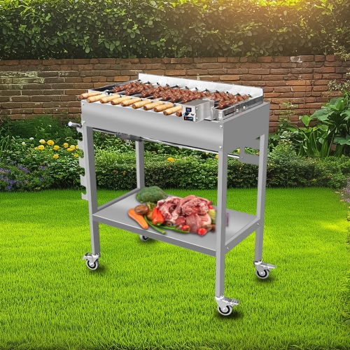 Outdoor camping electric stainless steel adjustable charcoal box Cyprus barbecue grill