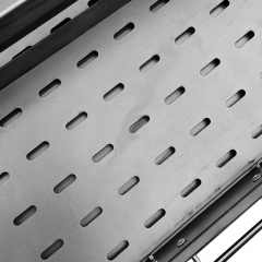 Portable outdoor camping stainless steel flip grill with barbecue clip