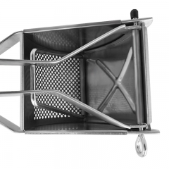 Convenient cleaning and storage of stainless steel mashed potatoes tools in the home kitchen