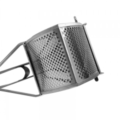 Convenient cleaning and storage of stainless steel mashed potatoes tools in the home kitchen