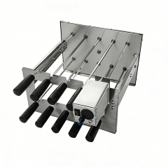 Outdoor camping portable electric stainless steel double-layer Cyprus BBQ grill