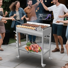 Cyprus barbecue motor with stainless steel display screen and adjustable speed