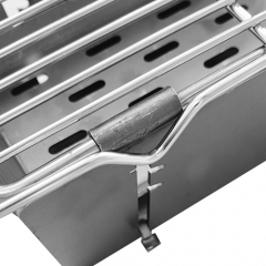 Outdoor camping portable, foldable, easy to clean charcoal grill