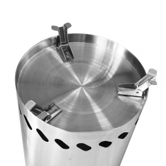 Outdoor camping portable multifunctional stainless steel charcoal heating cooking two in one oven